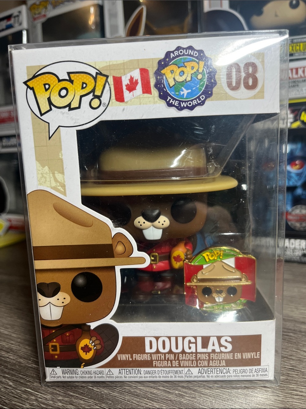 Funko POP! Douglas Vinyl Figure with Red and Brown Accents